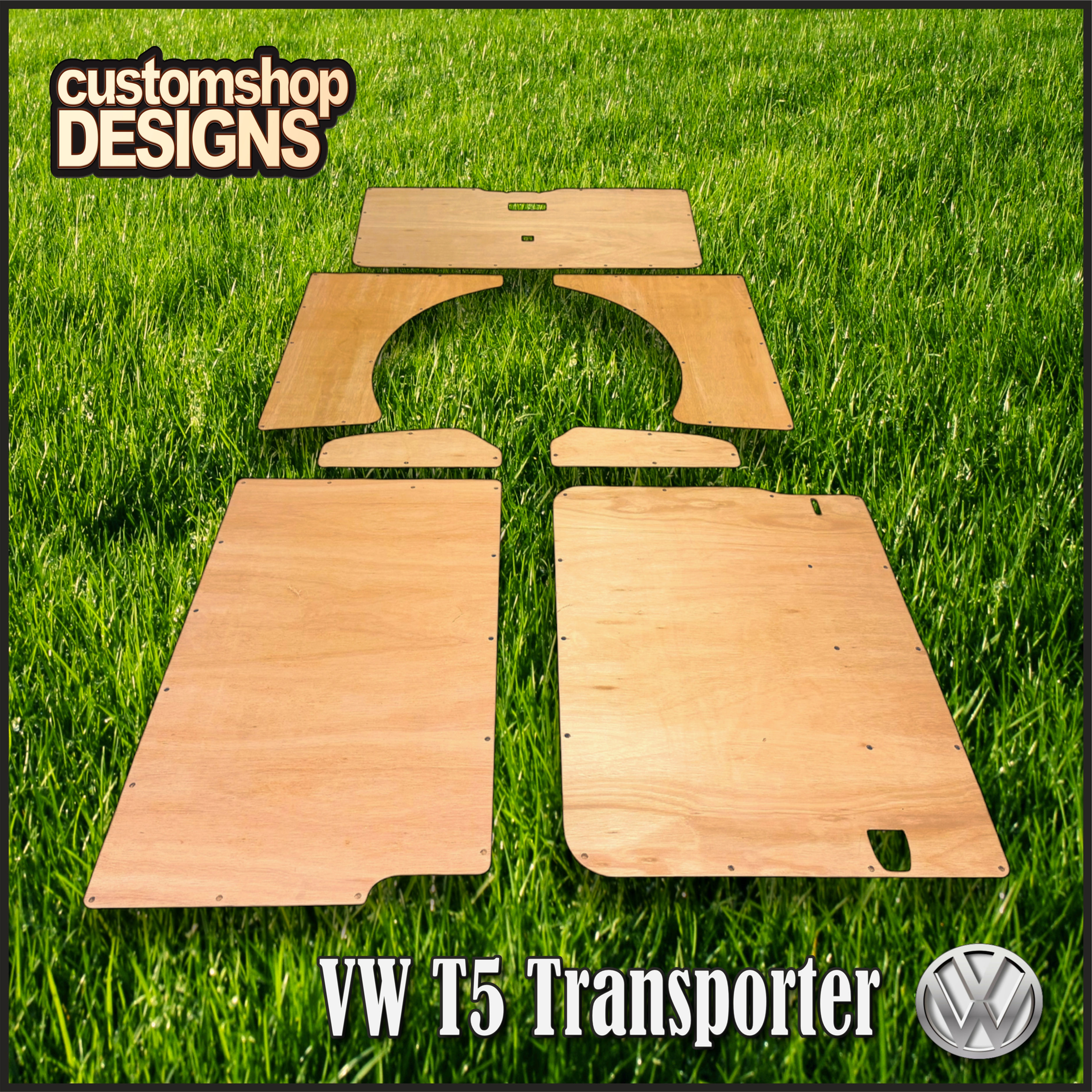 VW T5 / T5.1 Transporter (2004 - 2015) SWB Caravelle 6mm Ply Lining Kit