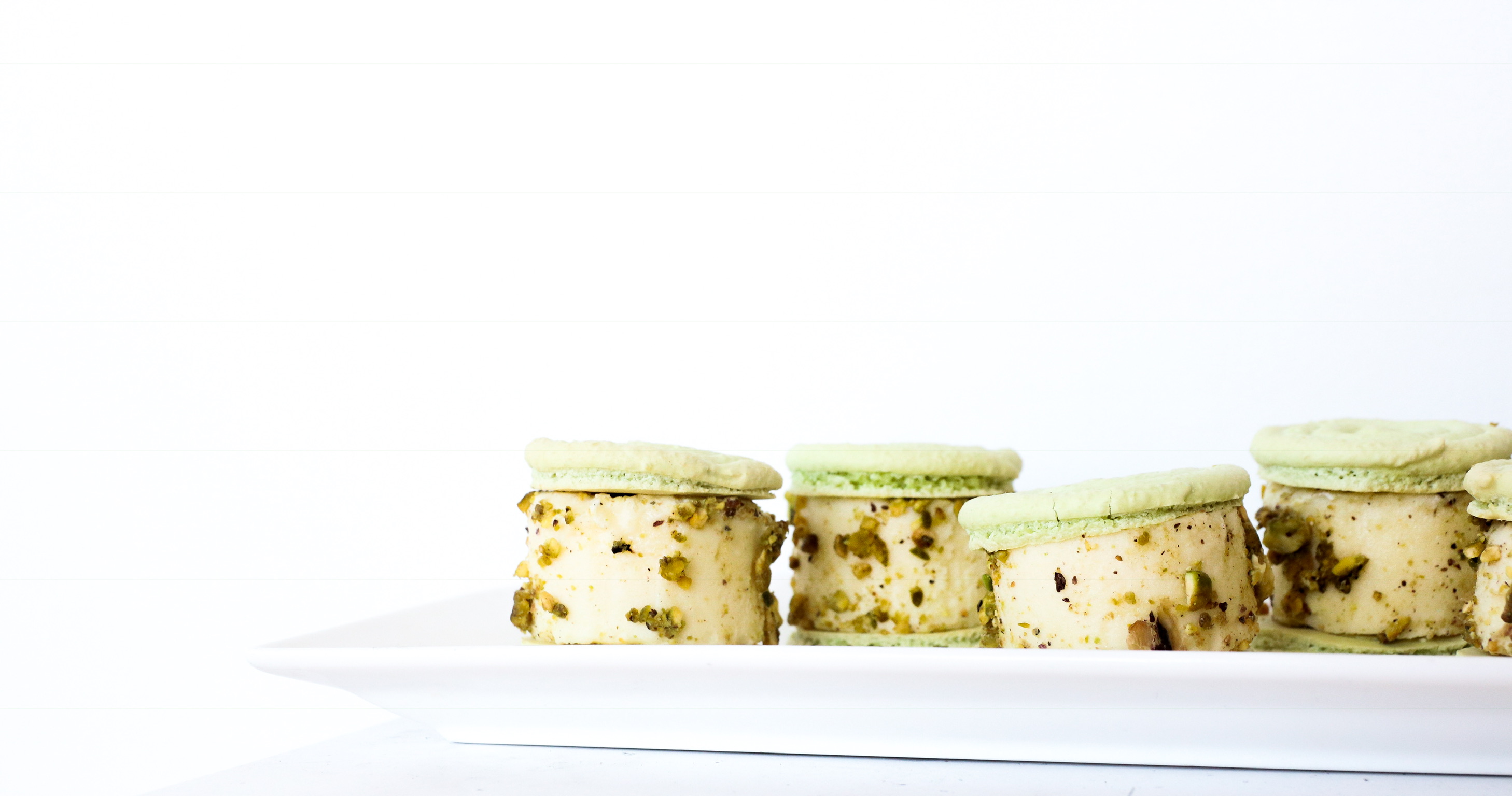 Macaron ice cream sandwiches!