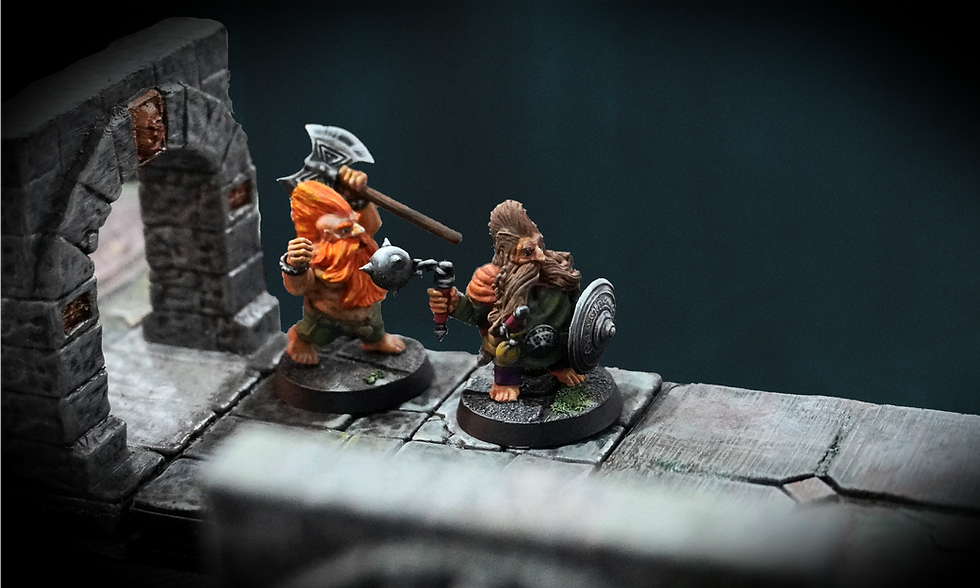 Dagg and Bron - ready for action.