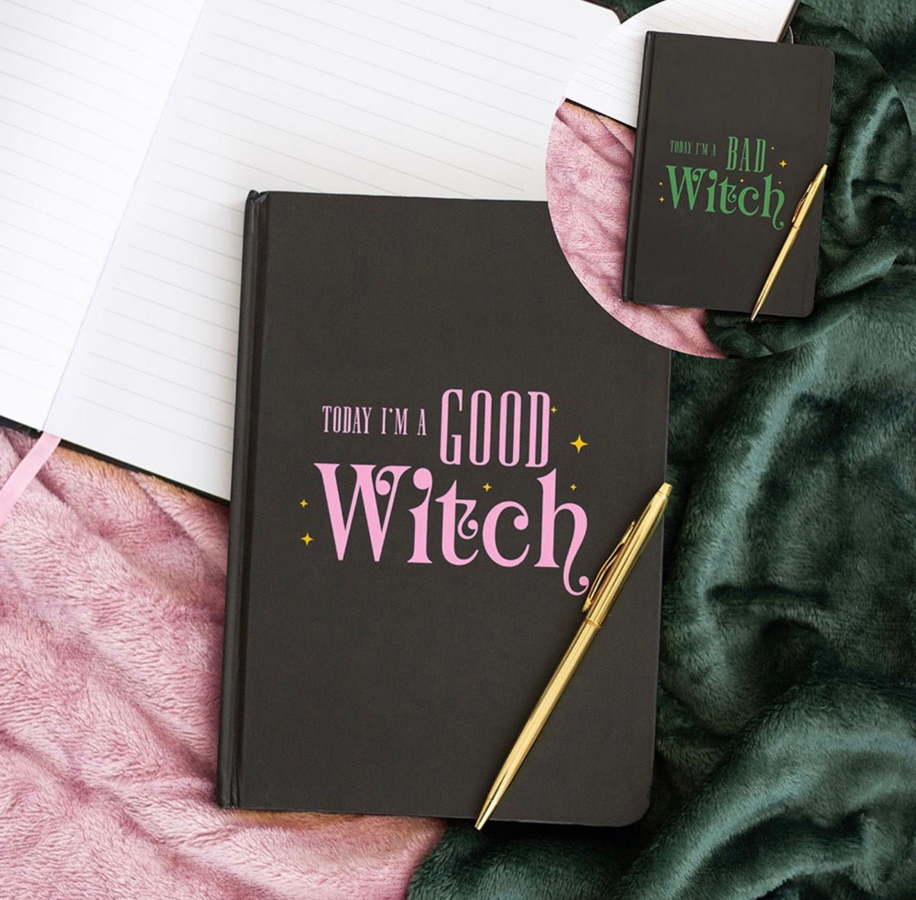 Reversible Notebook Good Witch/ Bad Witch