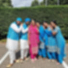 My matching family for my brother's wedding, Floral gold blues stole the show! But of course, the Mother of The Bride needed to have her own style! - Harpreet Kaur