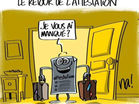 LE RETOUR DE L’ATTESTATION !