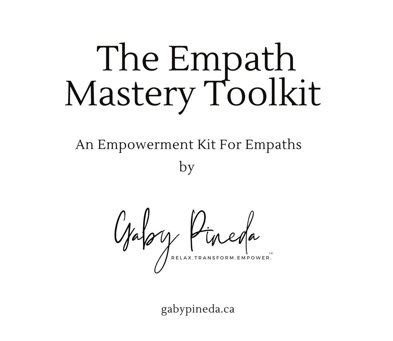 Empath Mastery Empowerment Toolkit 101