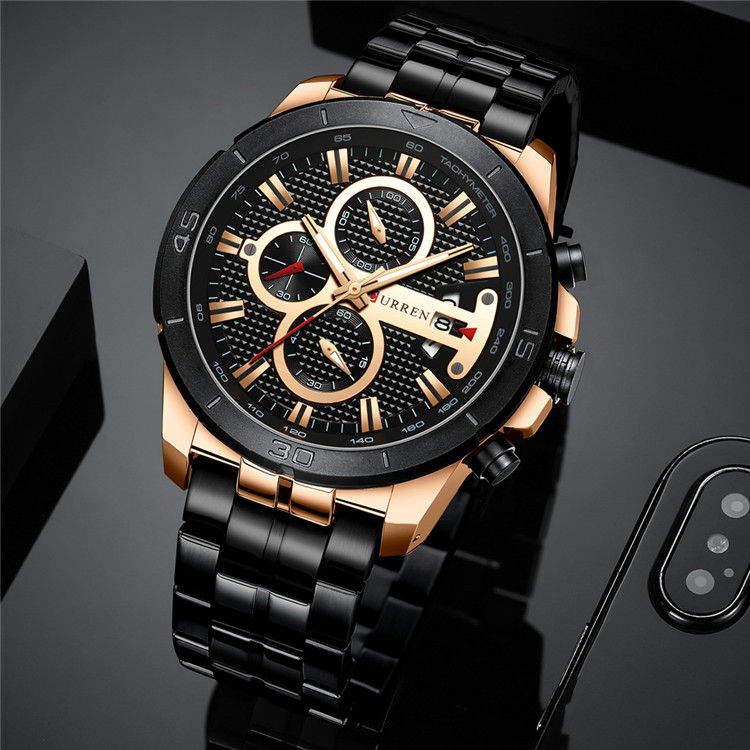 Thumbnail: Reloj de Cuarzo Multifuncional Impermeable para Hombre CURREN