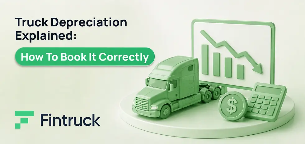 Truck Depreciation Explained How to Book It Correctly