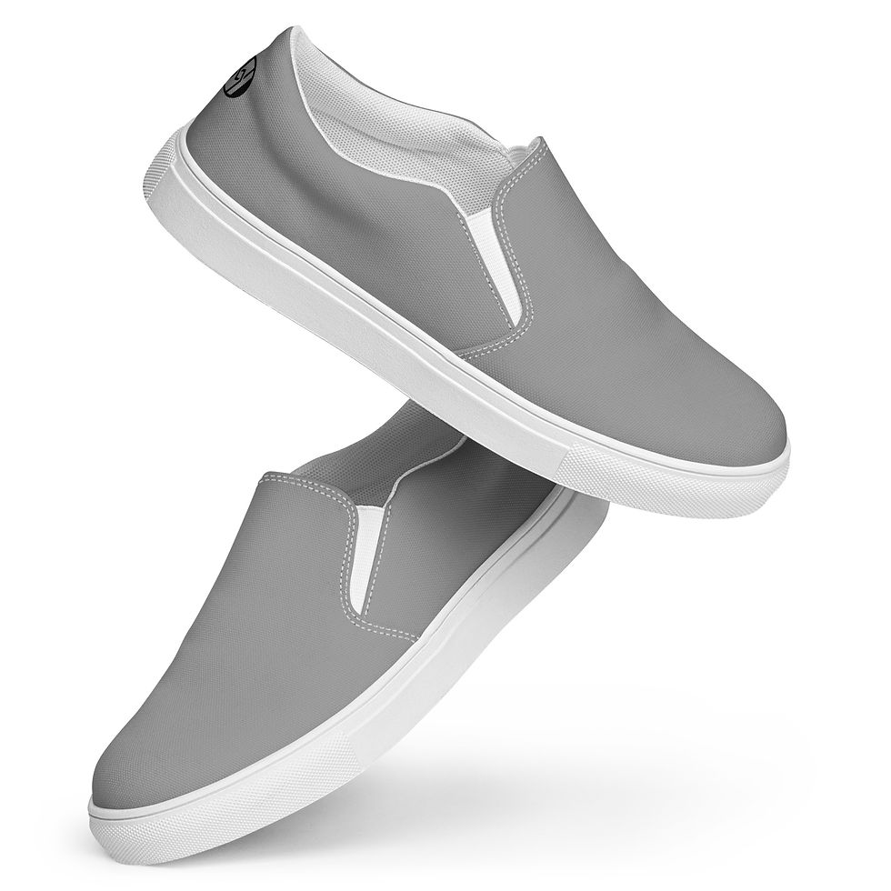 Thumbnail: Huewii slip-on canvas shoes - Mens / Gray