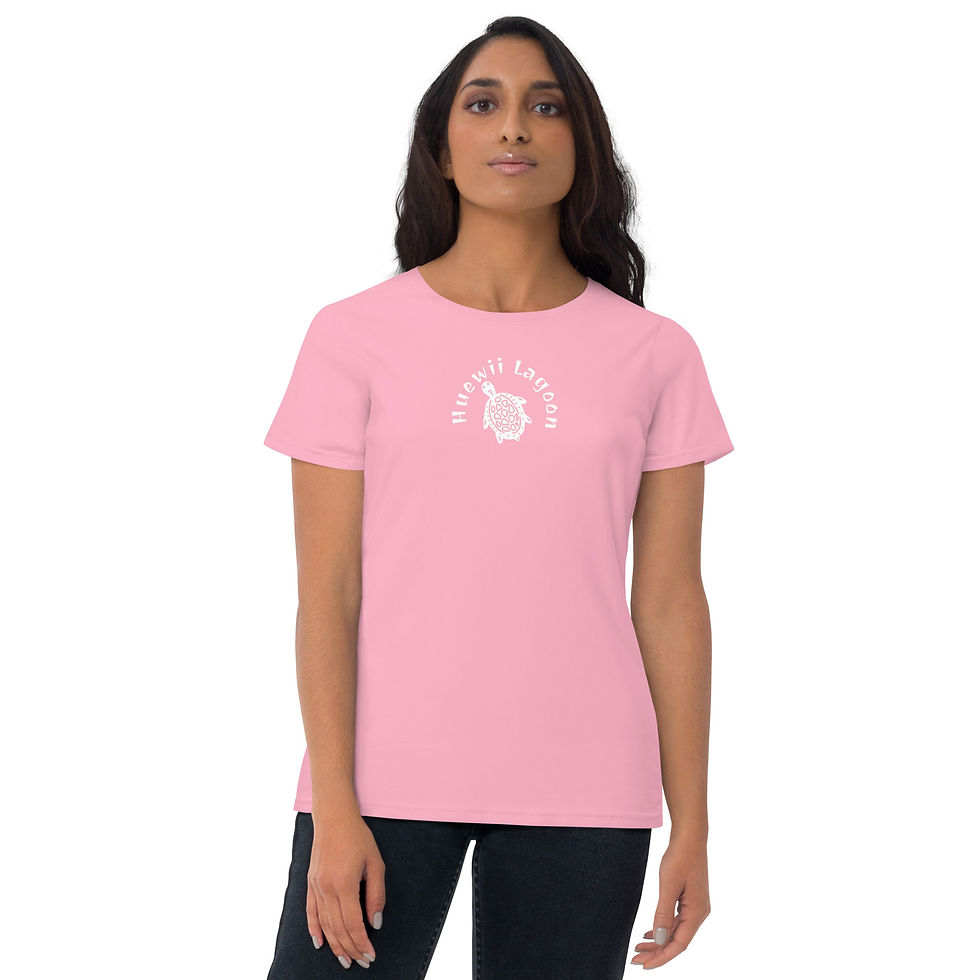 Thumbnail: Huewii Lagoon Womens T-shirt / Turtle Love