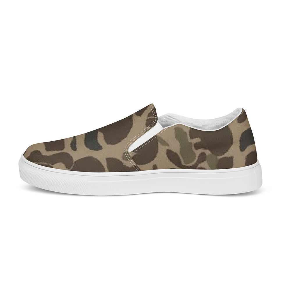 Thumbnail:  Huewii Men’s Slip-On Canvas Shoes - Southern Camo
