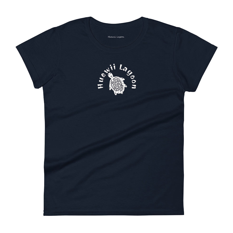 Thumbnail: Huewii Lagoon Womens T-shirt / Turtle Love