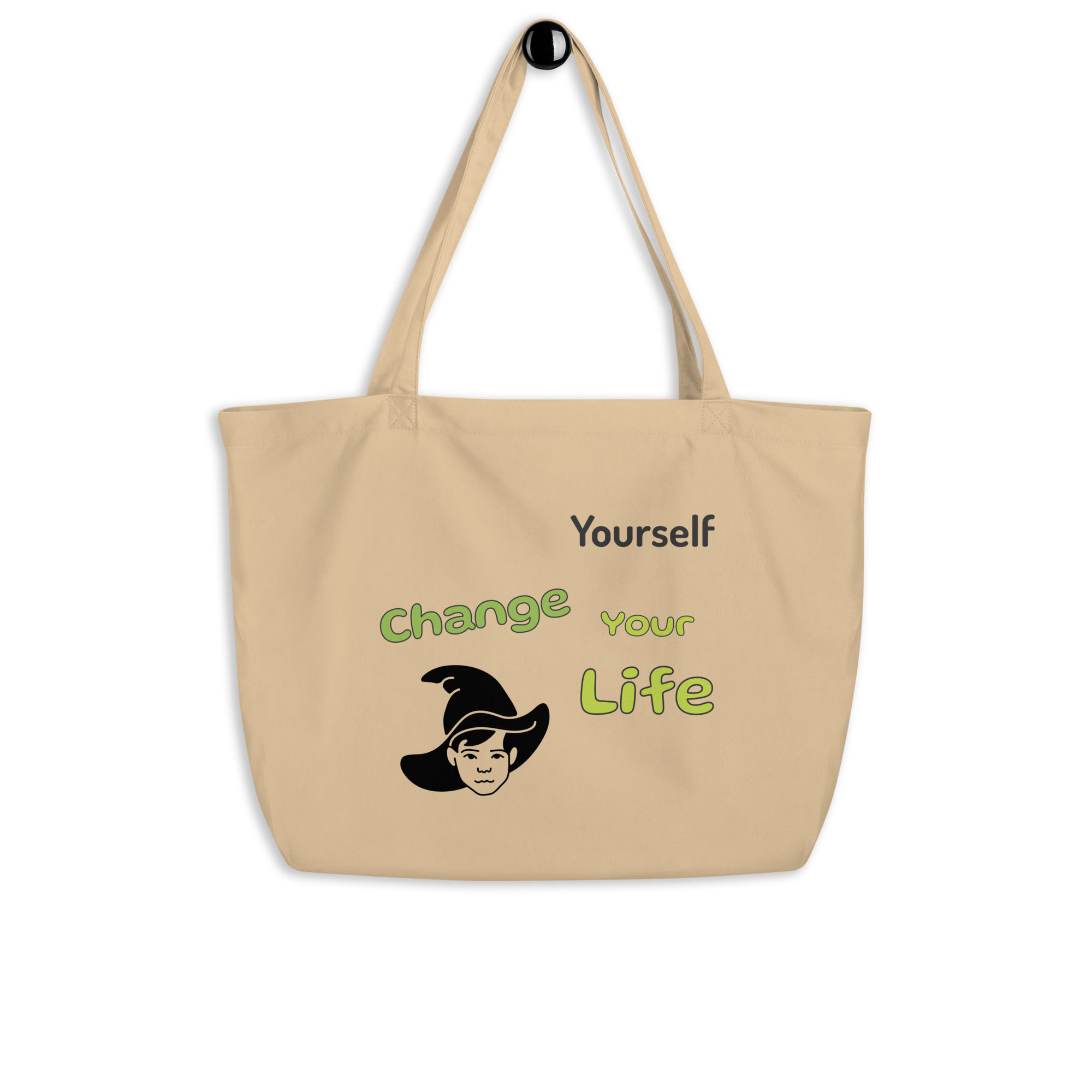 Large organic tote bag