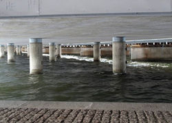 Stockholm, under a bridge
