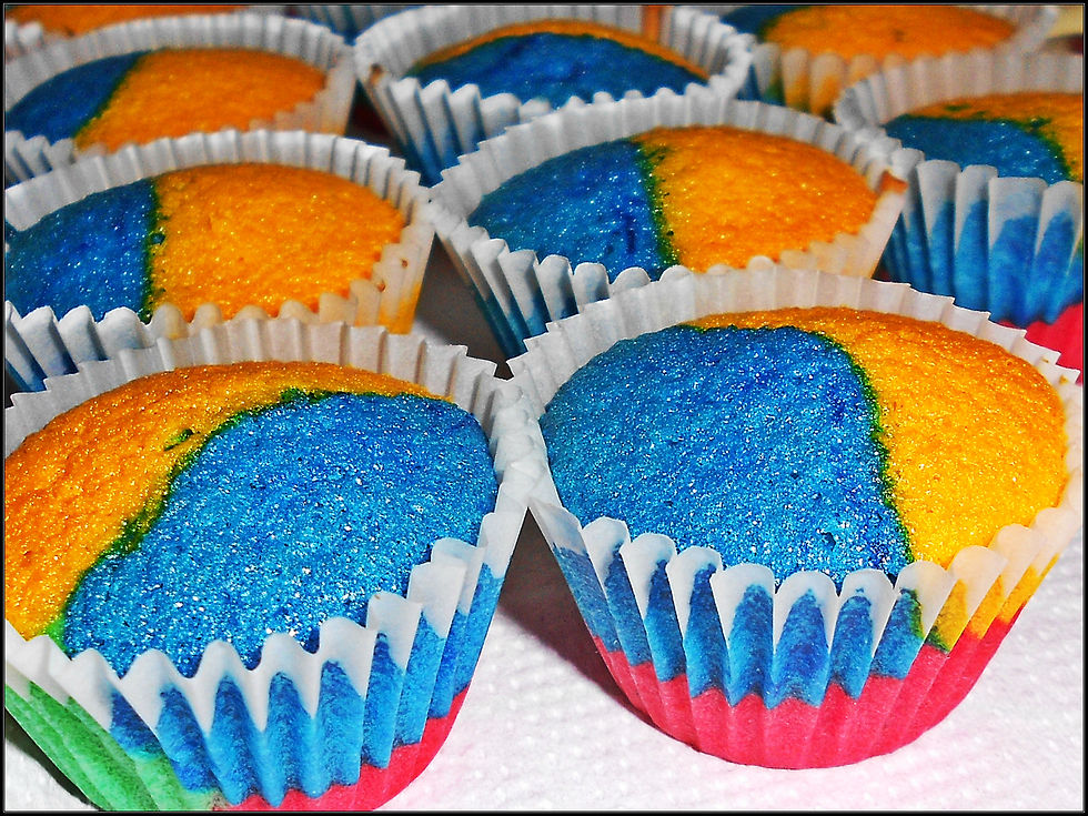 Cupcakes arcoiris