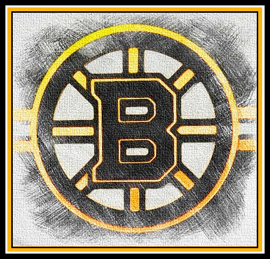 Bruins Rustic Canvas Logo