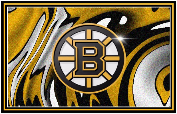 Swirl Backround with Bruins Logo