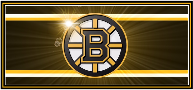 Bruins Logo with Sunburst Backround