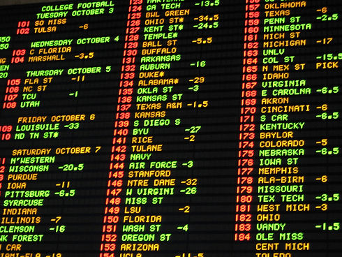 Football odds betting board at a las vegas casino sportsbook.jpg