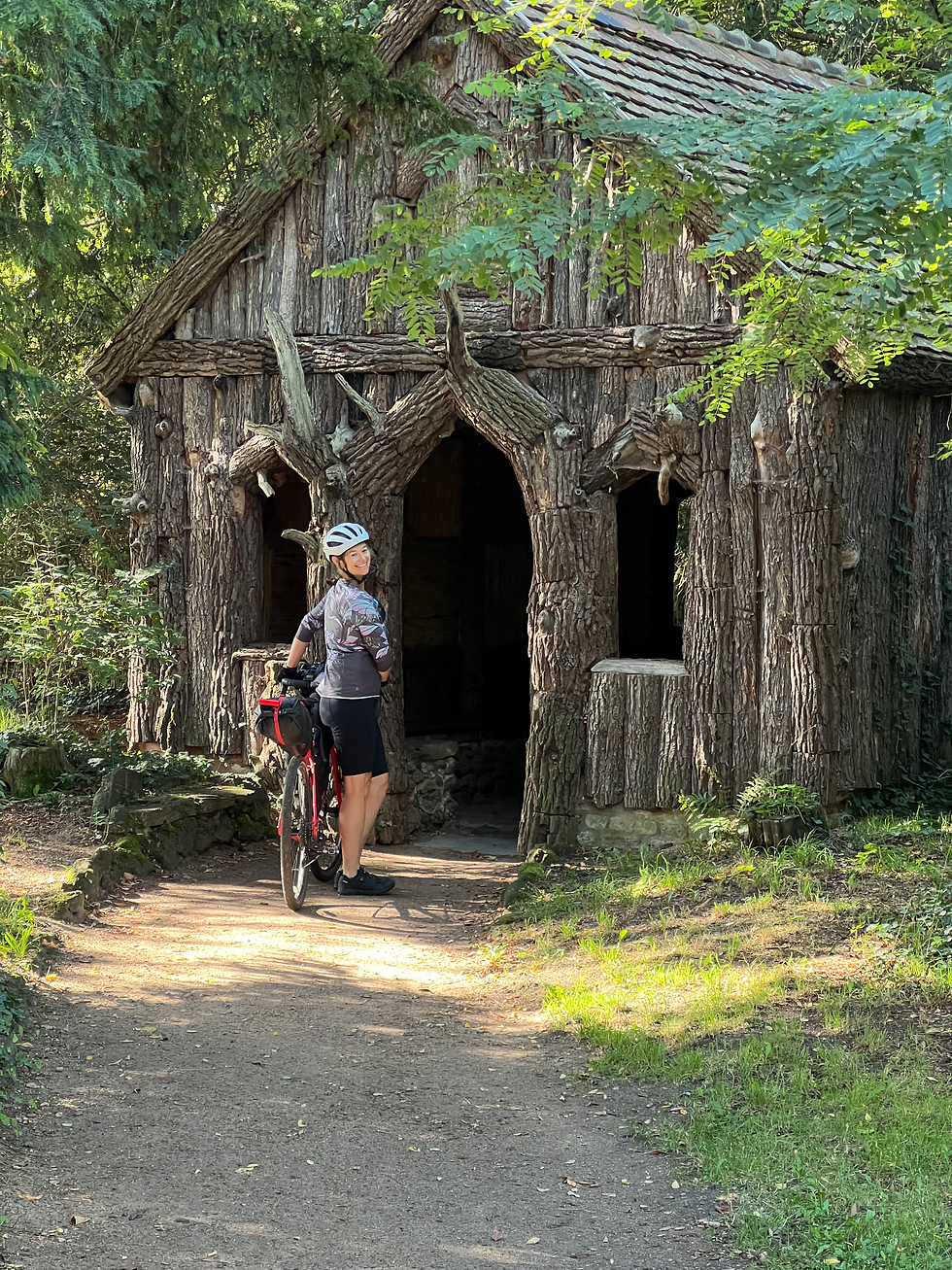 We walked our bikes the rest of the way and still enjoyed an abbreviated tour.
