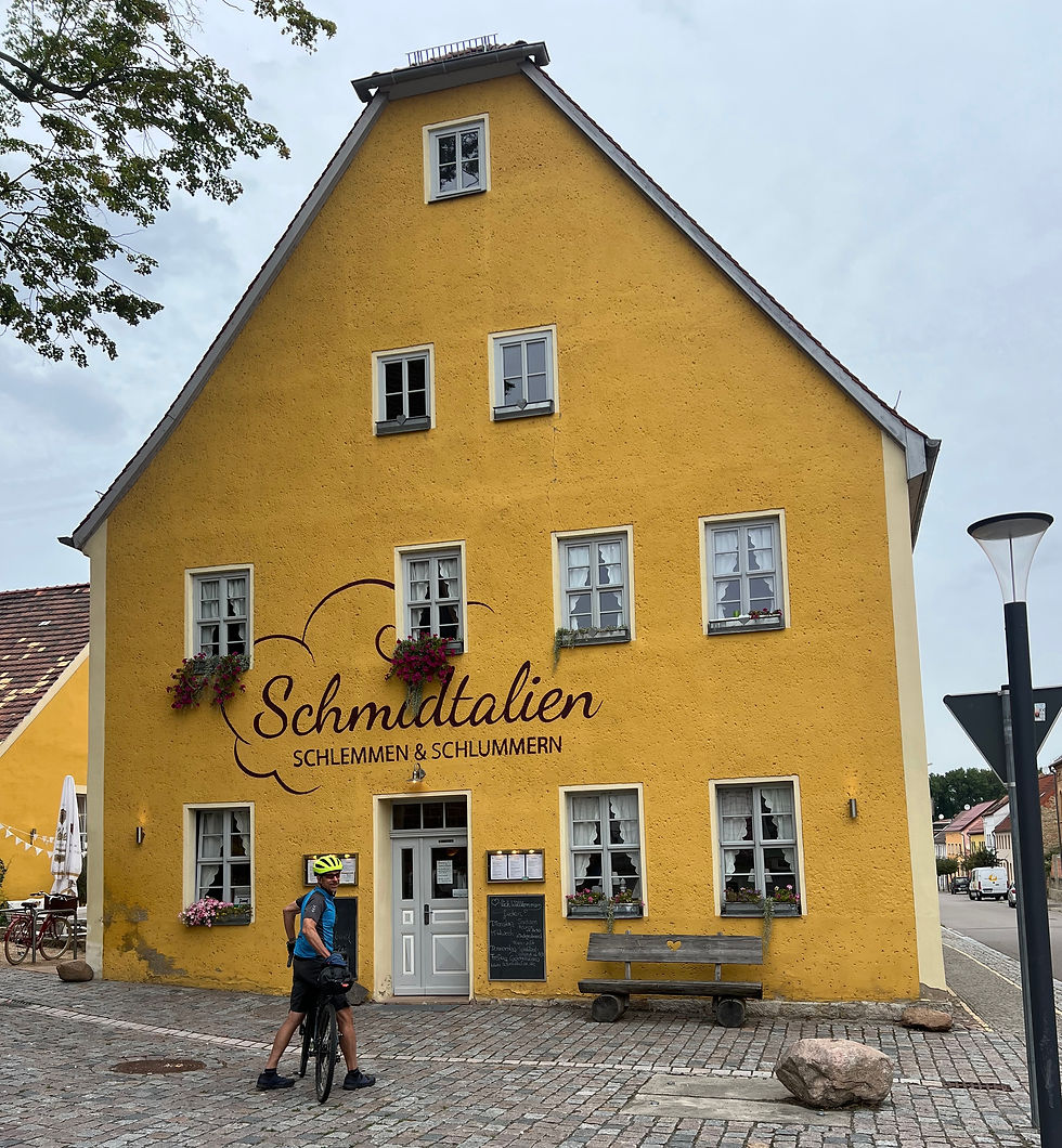 From there we rolled into Dommitzsch, a tiny town where our hotel turned out to be very comfortable.