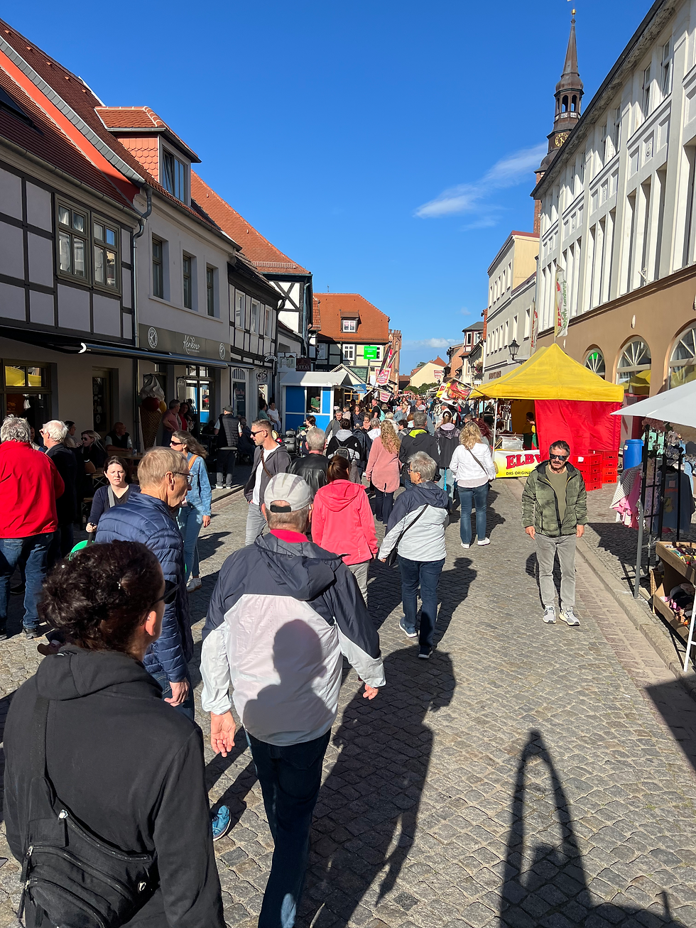 And the birthday party? Imagine a mix between a Renaissance fair and an upscale carnival, all set against a medieval backdrop. The streets were packed with food stalls, bands, dancers, rides, and beer gardens.