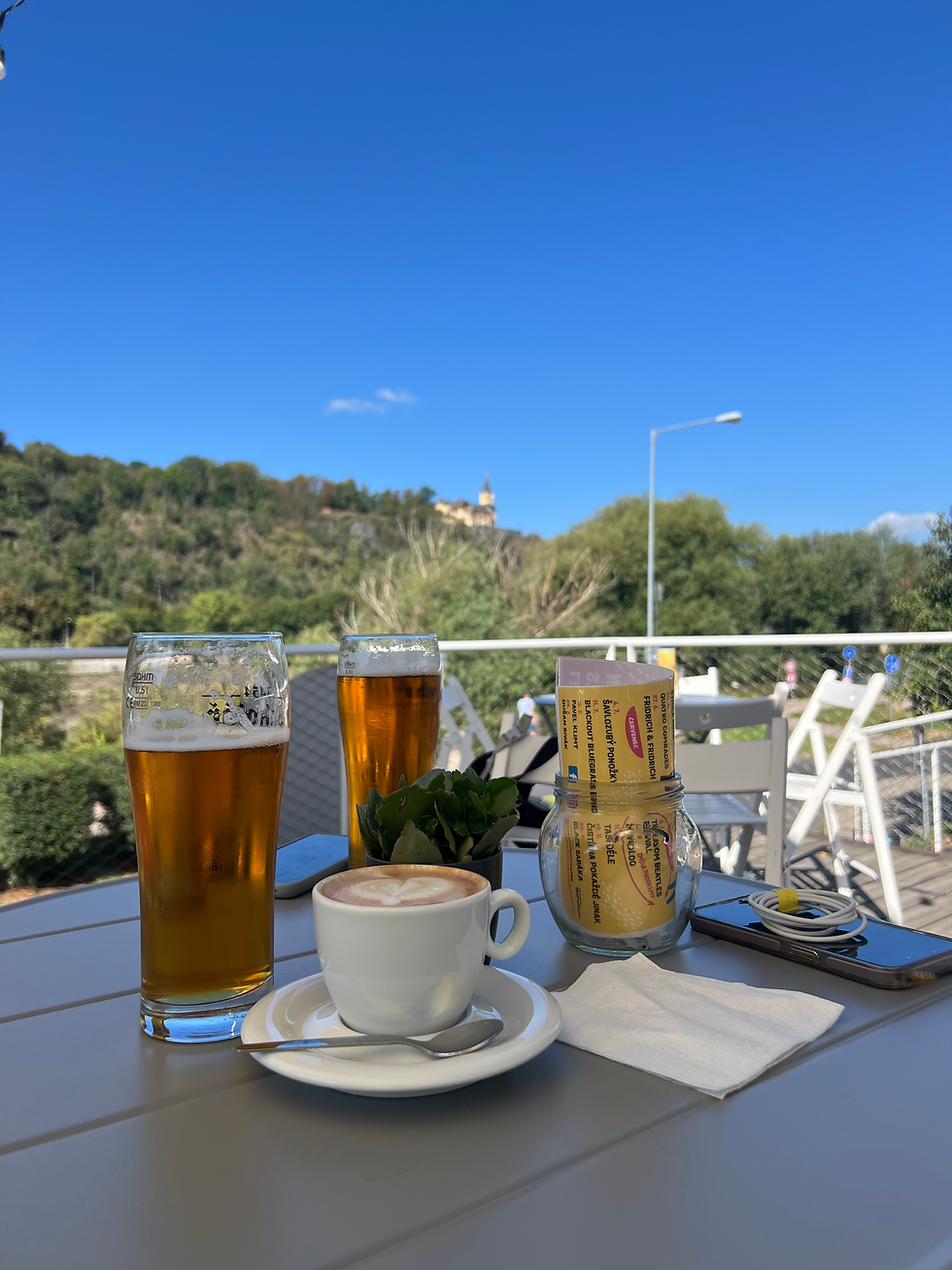Later, we stopped at the extremely bike-friendly Koko Café for coffee (and beer).