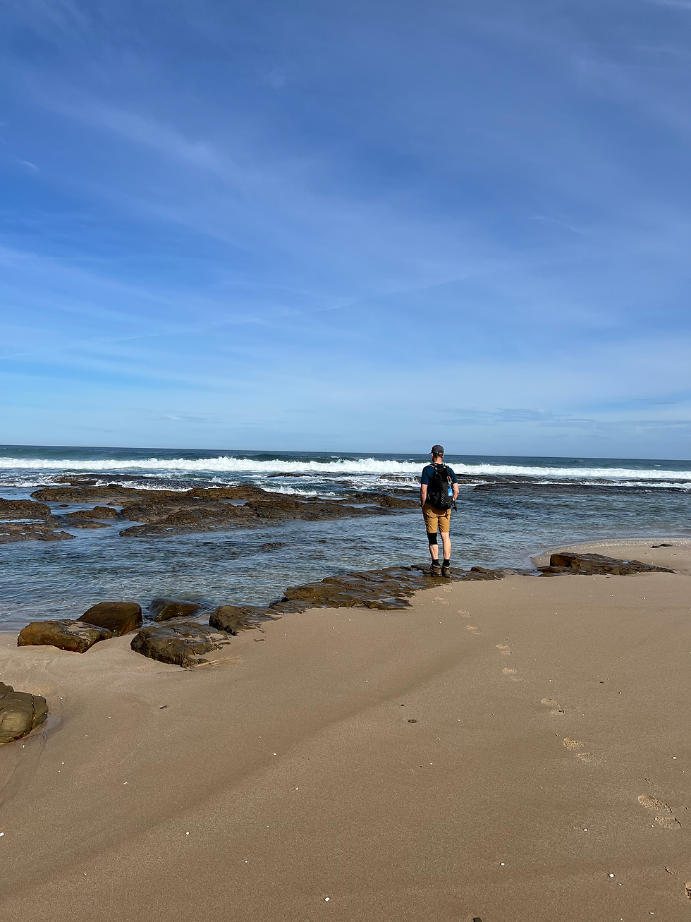 Occasionally the path dropped right onto the sand, where we wandered through tide pools and beachcombed to our hearts’ content.