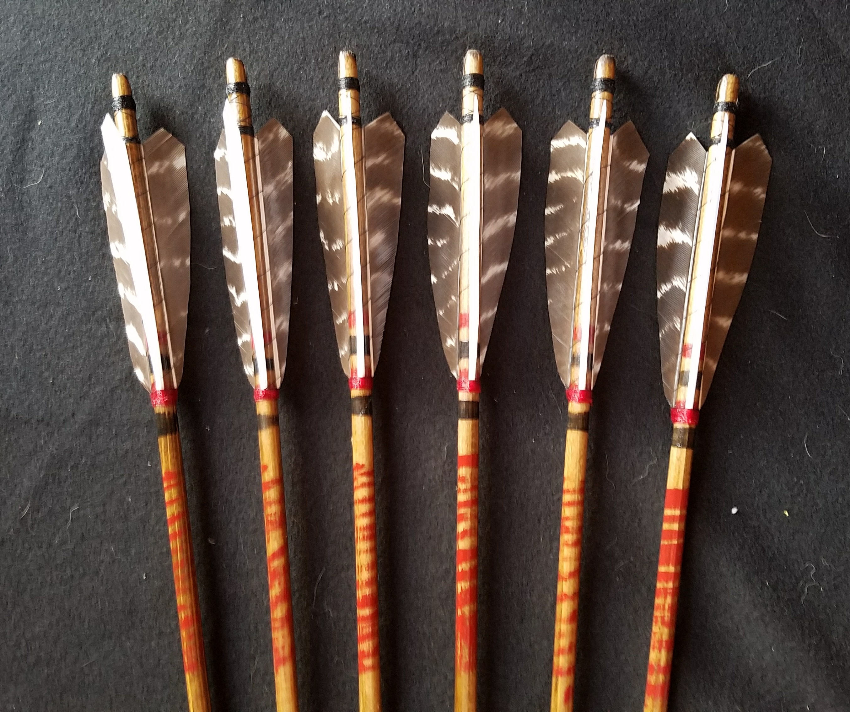 Custom traditional archery arrows