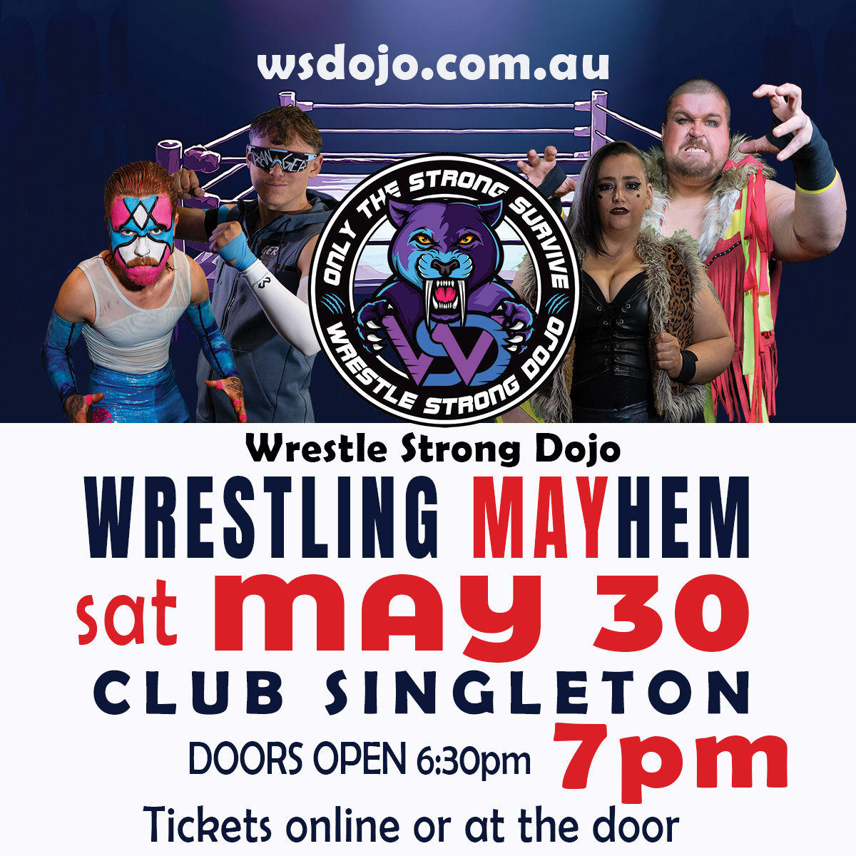 Wrestling Mayhem Club Singleton