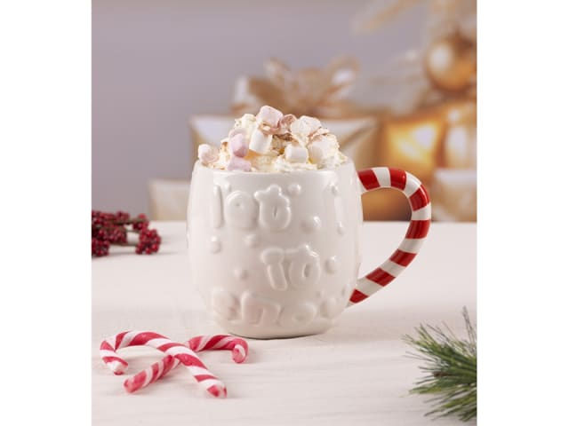 PRICE KENSINGTON 0218.632 CANDY CANE MUG LET IT SNOW