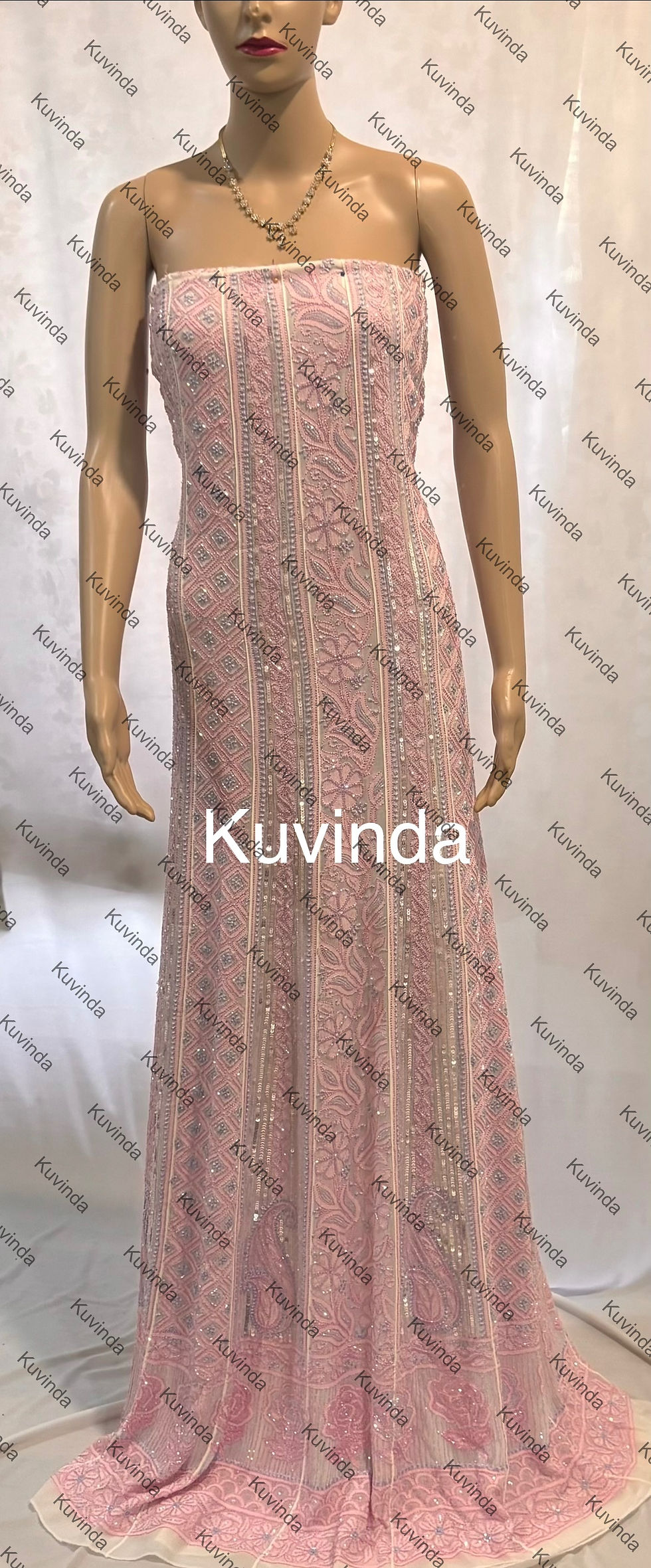 Thumbnail: Blush Reverie : Chikankari Anarkali Set