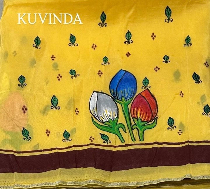 Sunlit Pattachitra Blouse Piece : A Modern Classic for Every Occasion