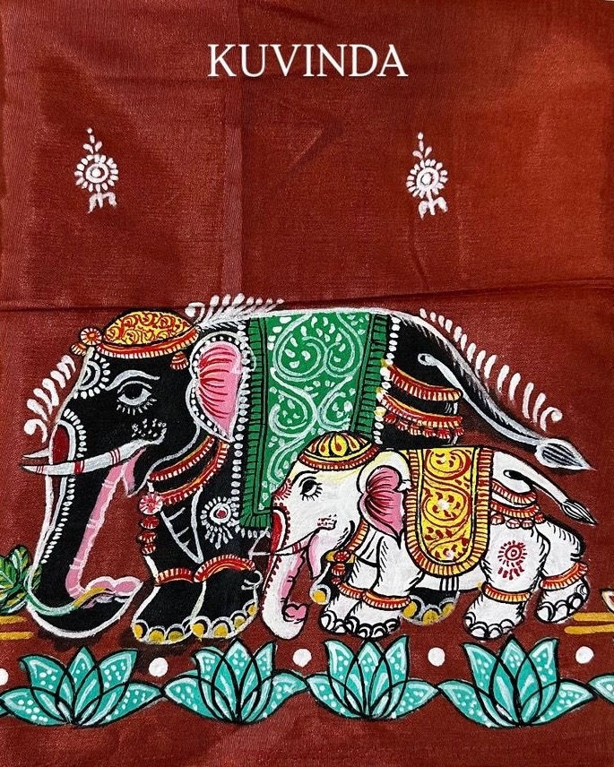 The Walk of Grace: A Pattachitra Tribute to the Divine Vahaan