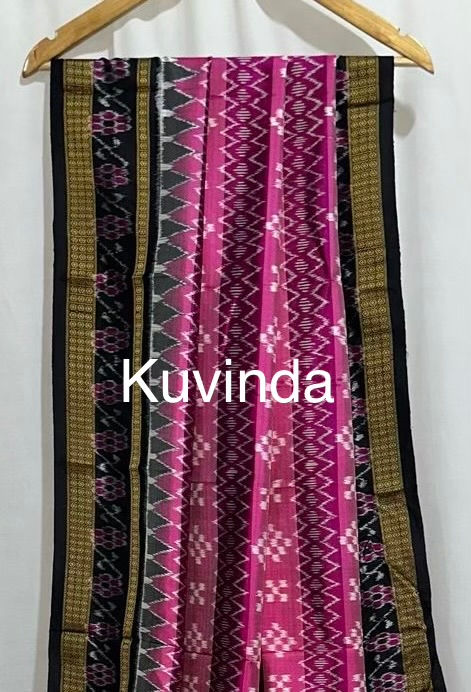 Thumbnail: Pink Mulberry Silk Ikat Saree