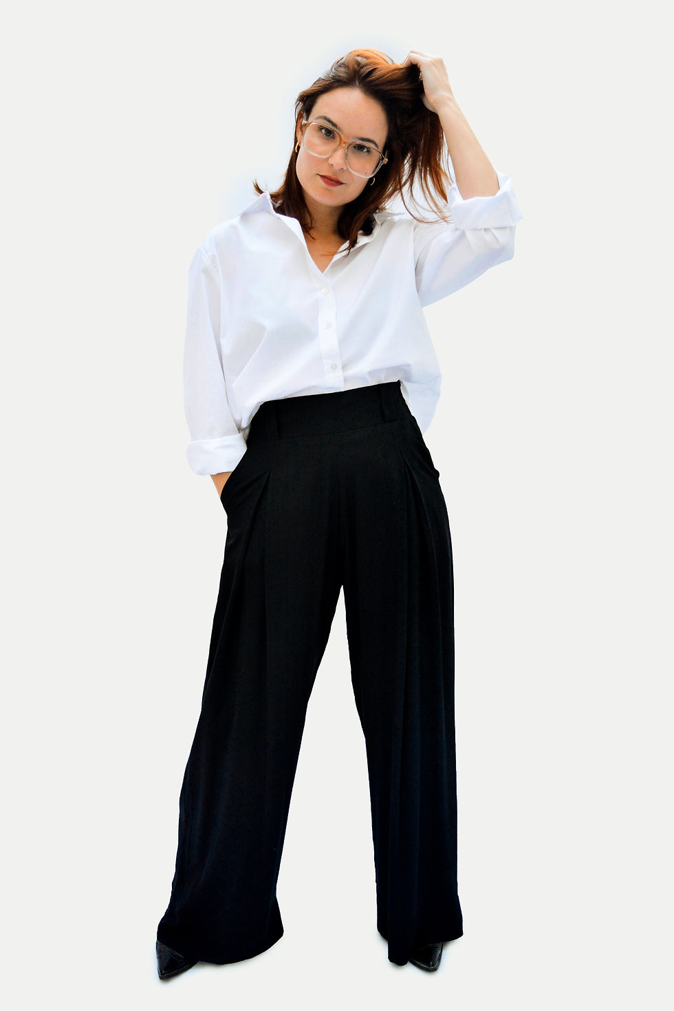 Miniatura: Calça Pantalona Astral Preta