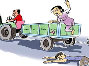 महासमुंद: अनियंत्रित ट्रक ने ट्रैक्टर-ट्रॉली को मारी टक्कर.....