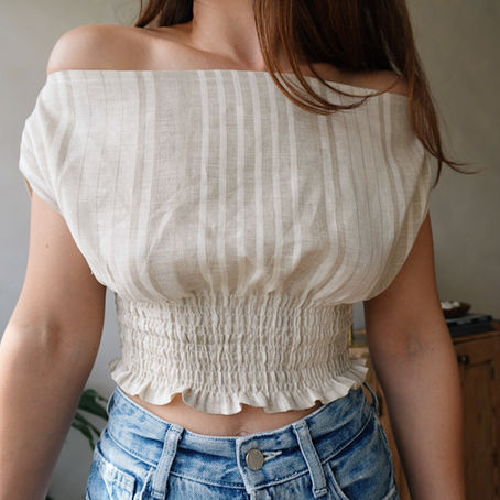 Step -by -Step Tutorial: How to Sew a Shirred Waist Top Using Your Own Measurements - No Pattern Needed