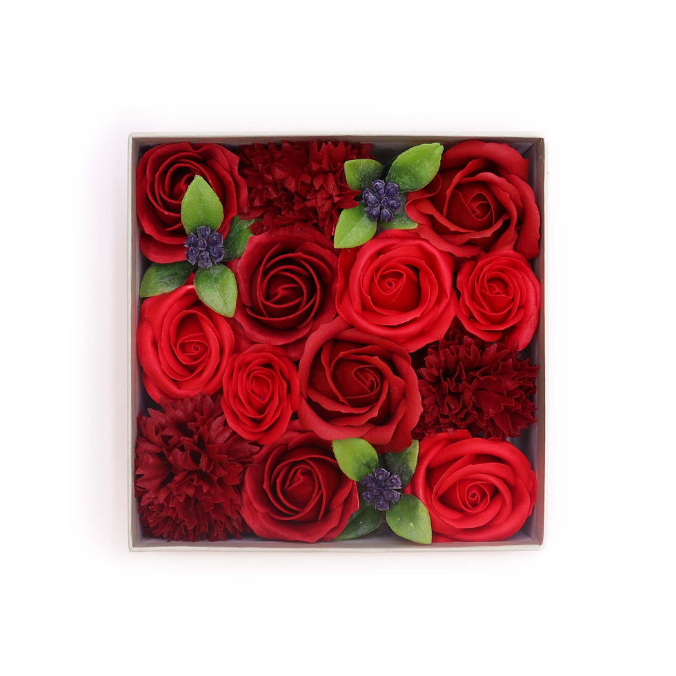 Soap Bouquet - Classic Red Rose Square