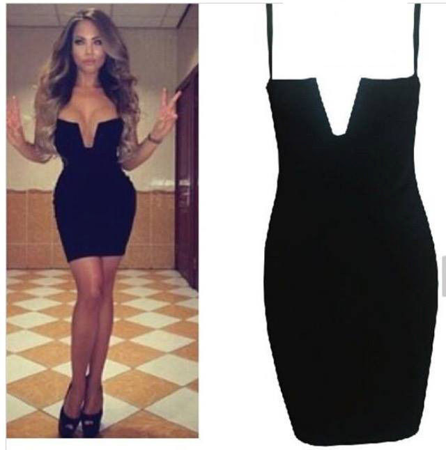 Vestido escote en V