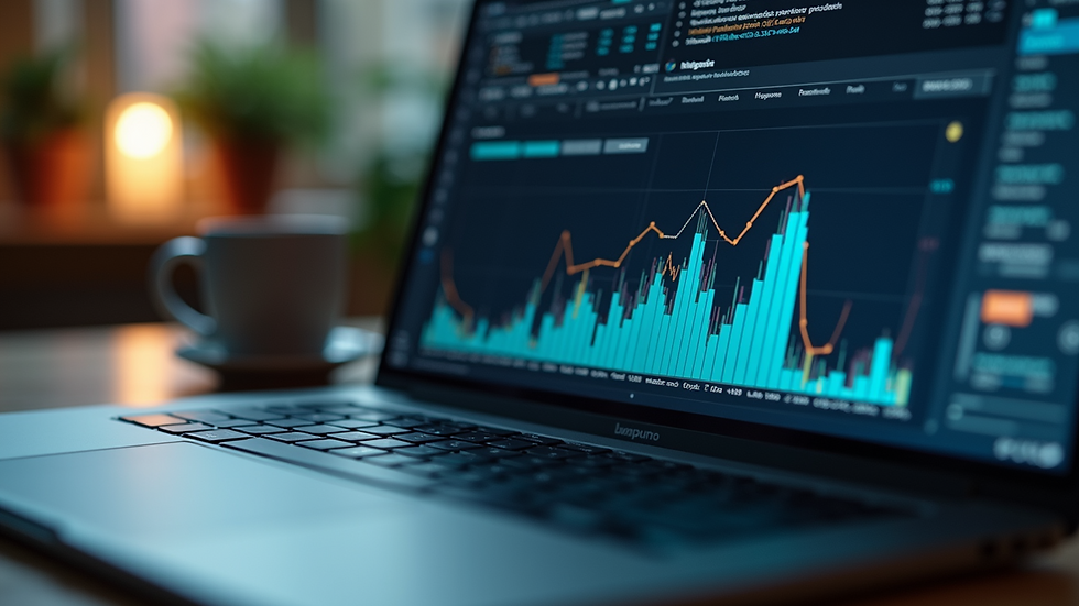 Close-up view of a laptop screen showing data migration software interface