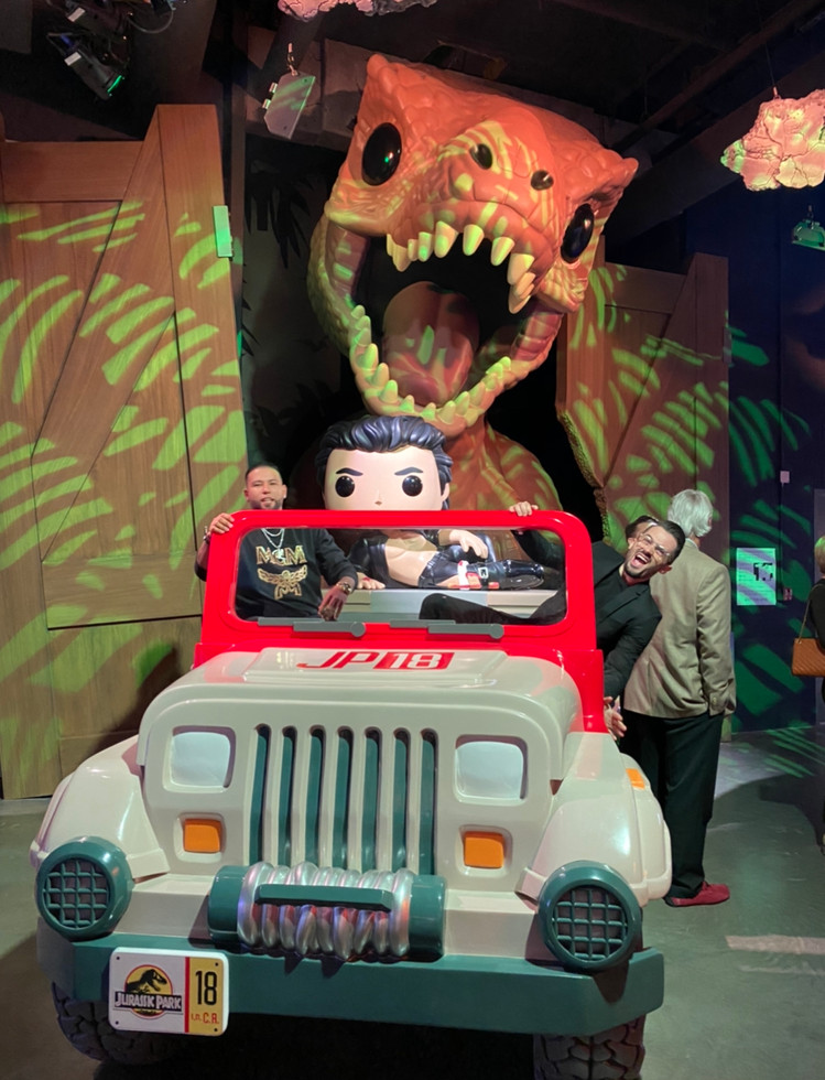 Brad R Lambert with Kickstradomis at the "FUNKO: Hollywood" Grand Opening in Los Angeles, CA.