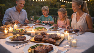 Premium BBQ meat cooked on a grill for an elegant dinner, Sydney North butcher quality cuts from Devitt Meats