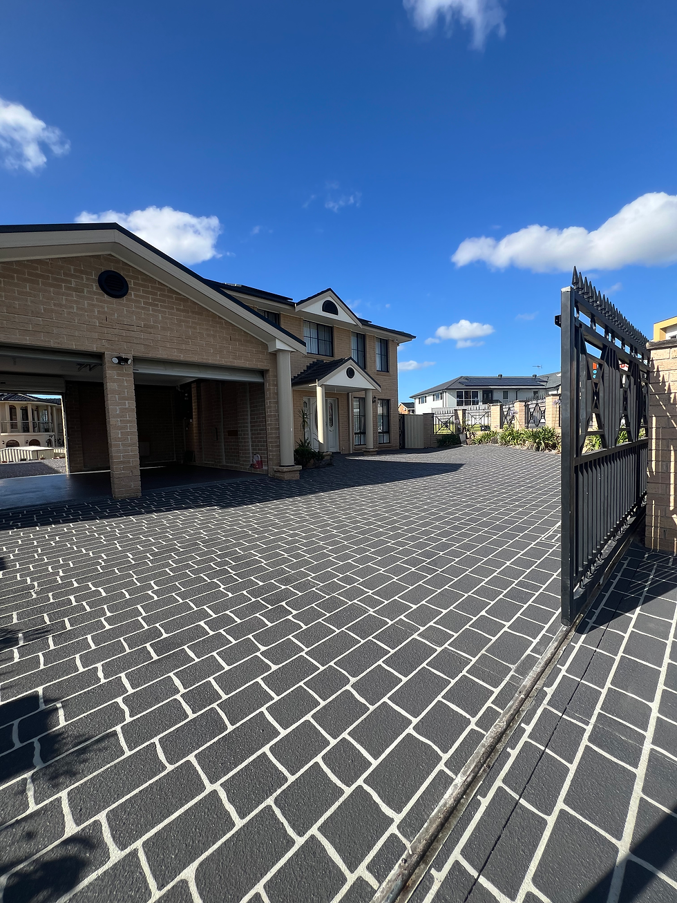 Epoxy flooring in residential and strata car park area | Residential & Strata Flooring Sydney | CrownCrete | Sydney