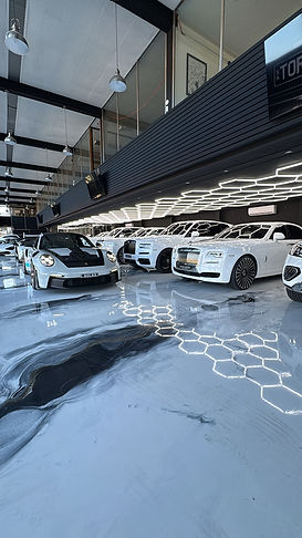 Polished concrete floor in modern retail showroom | Commercial & Retail Flooring Sydney | CrownCrete | Sydney