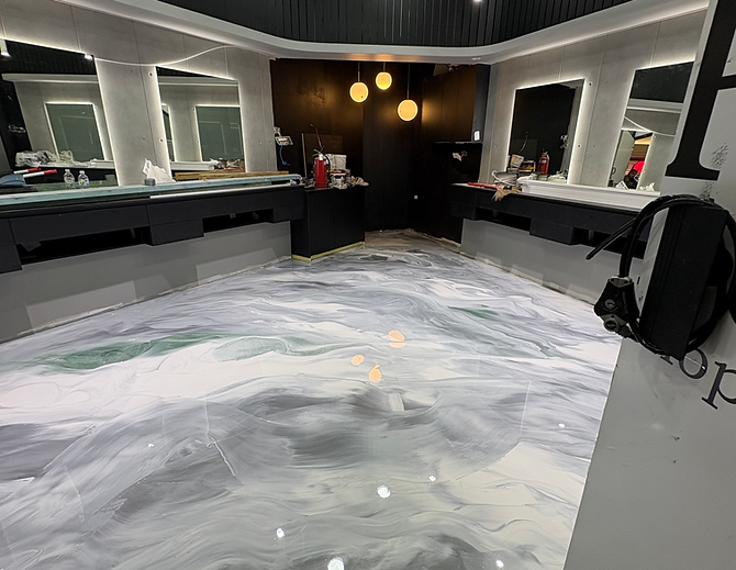 Polished concrete floor in modern retail showroom | Commercial & Retail Flooring Sydney | CrownCrete | Sydney