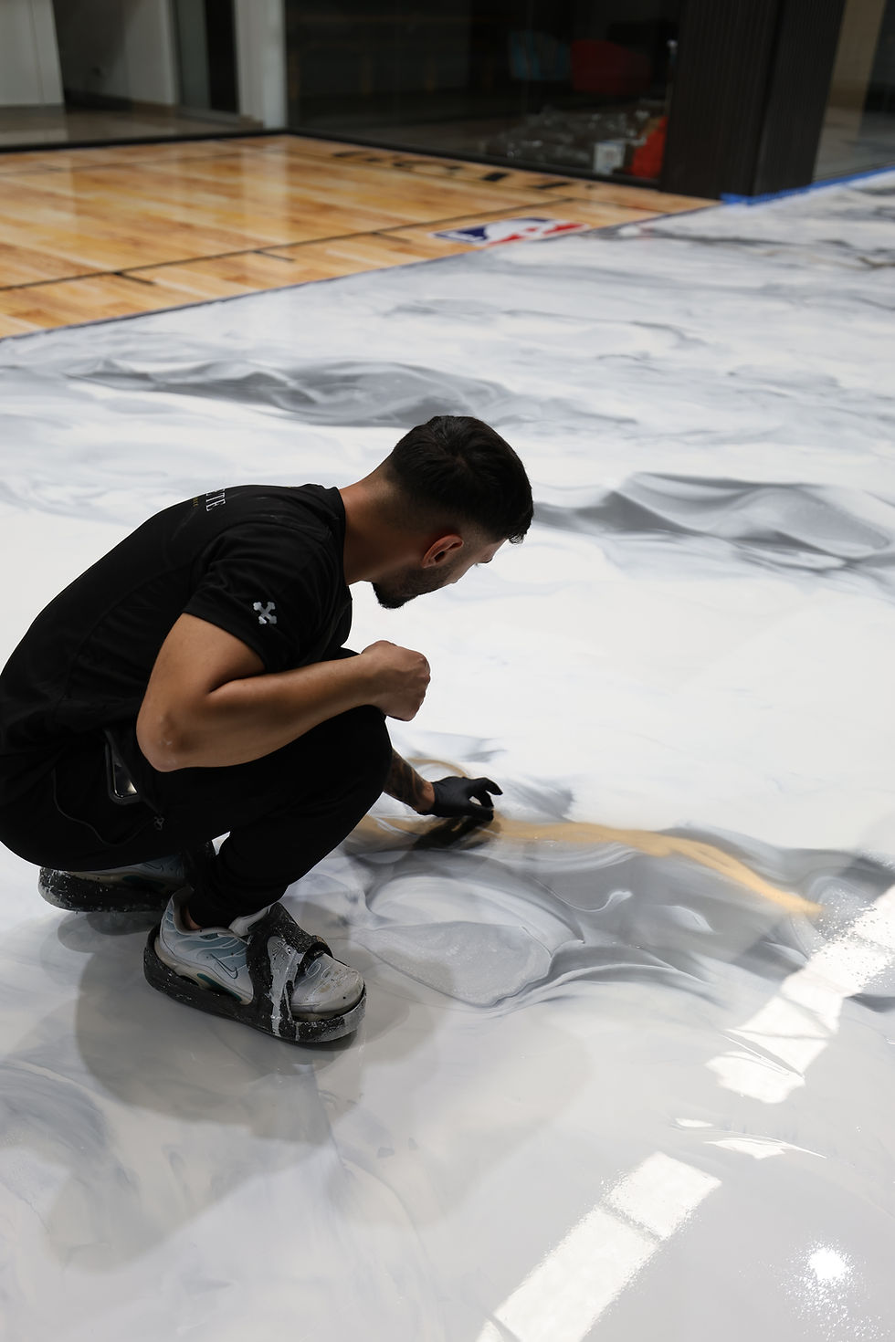 Polished concrete floor in modern retail showroom | Commercial & Retail Flooring Sydney | CrownCrete | Sydney