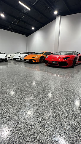 Epoxy flooring in commercial car park facility | Car Park Flooring Sydney | CrownCrete | Sydney