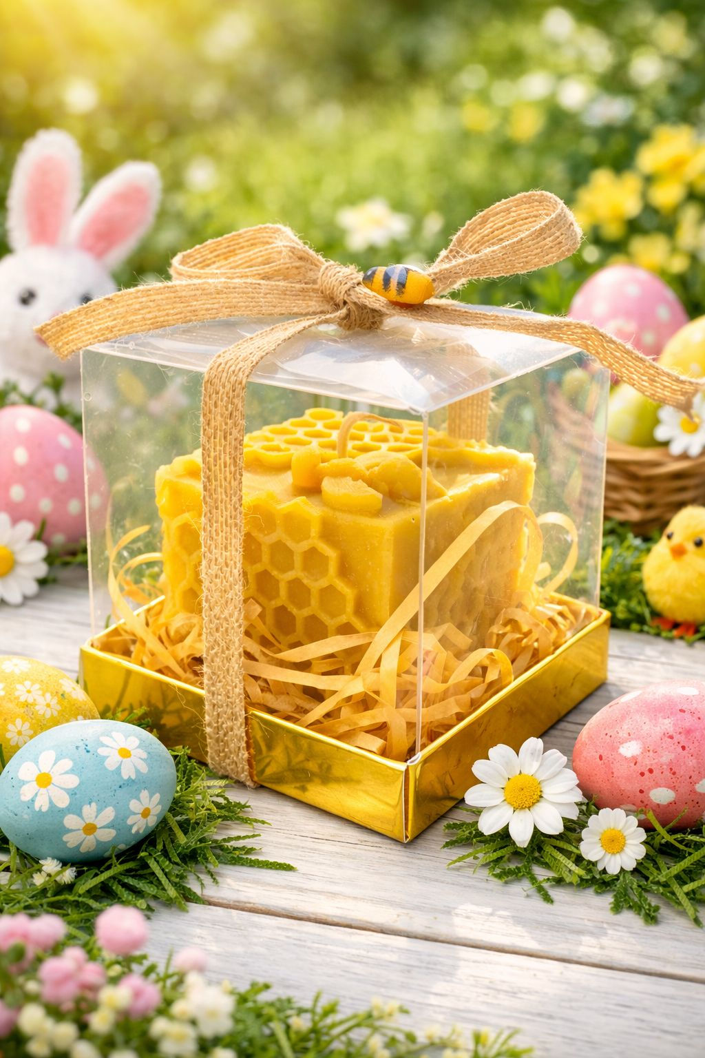 Beeswax Honeycomb Candle - Easter Gift Edition