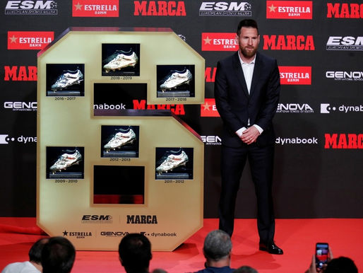 Messi gana su sexta bota de oro
