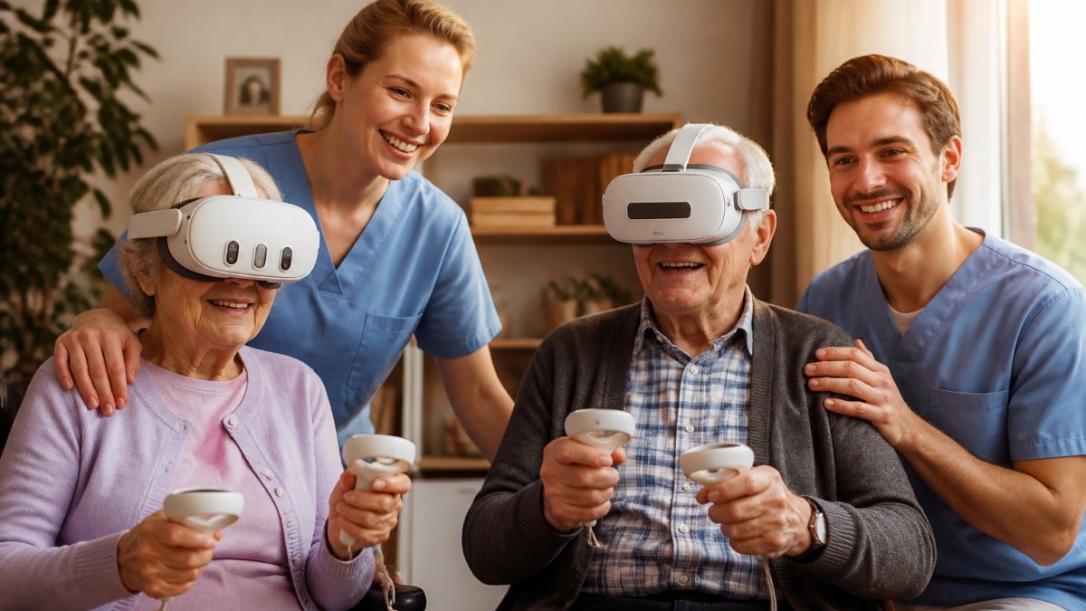 Akzeptanz von Virtual Reality bei Pflegepersonal und Bewohnern