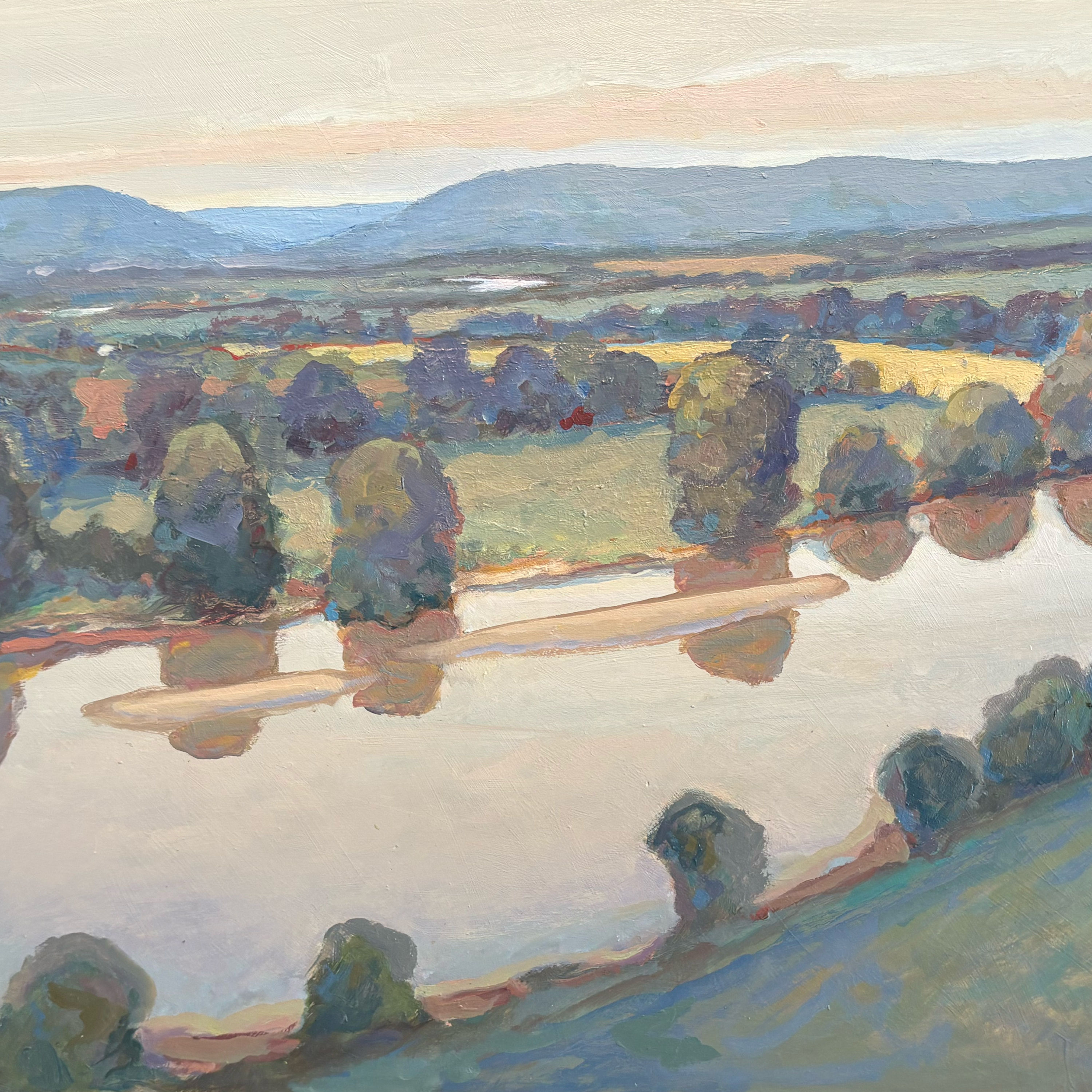 Sandbars (oil on board)