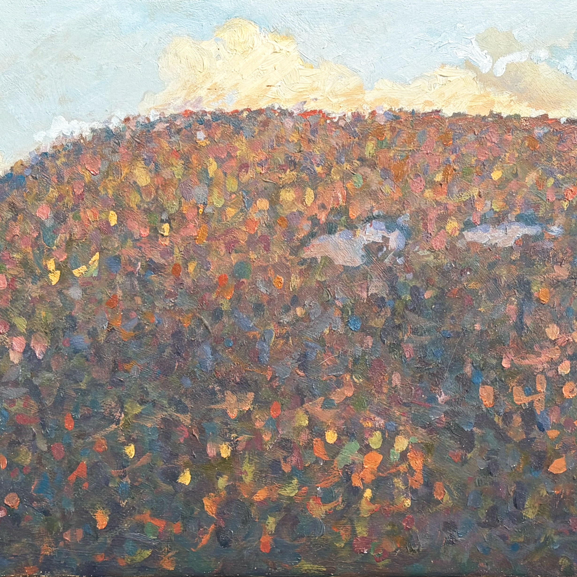 Autumn Mountainside (oil on board)